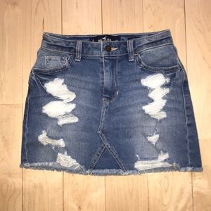 Hollister High Rise Denim Skirt
